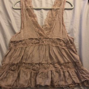 Free people lace tank top